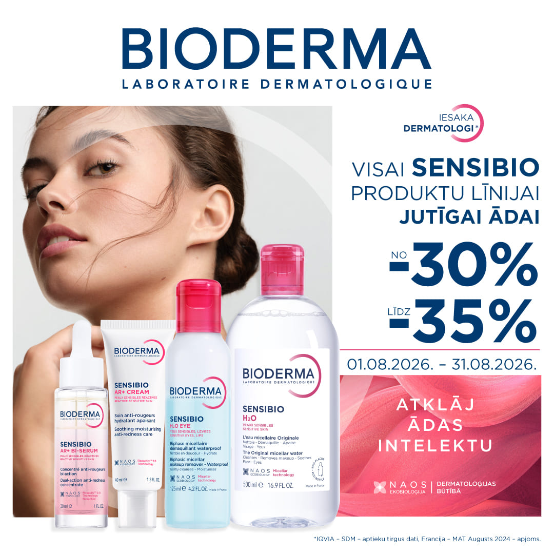 BIODERMA Sensibio -30% līdz -35%