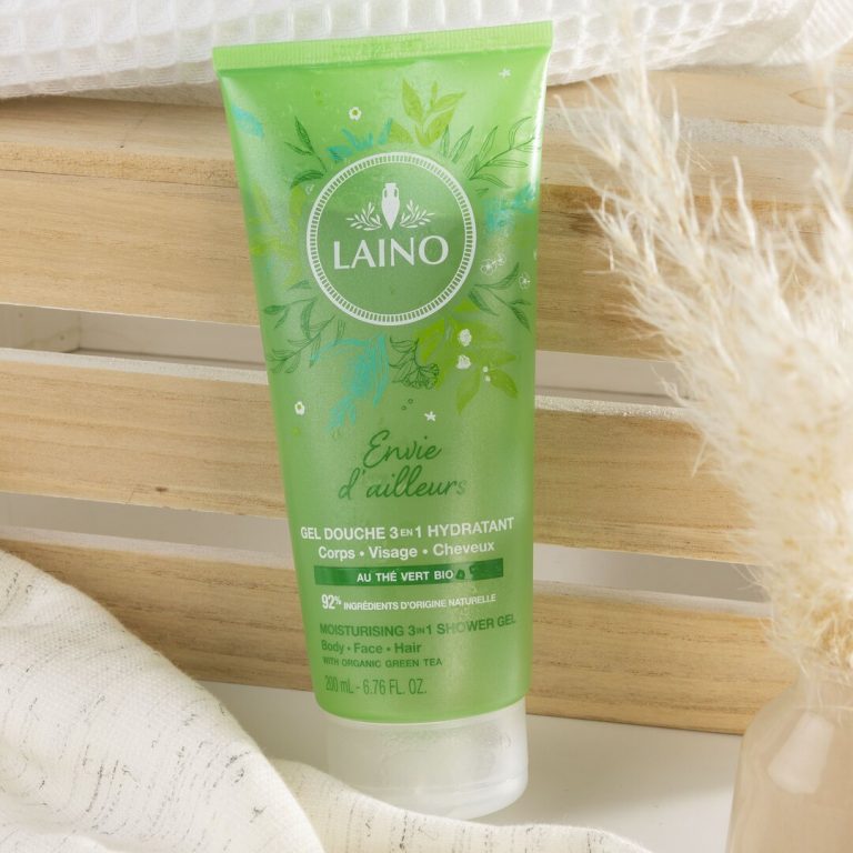 Laino Green Tea Moisturizing Shower Shampoo 3in1, 200ml