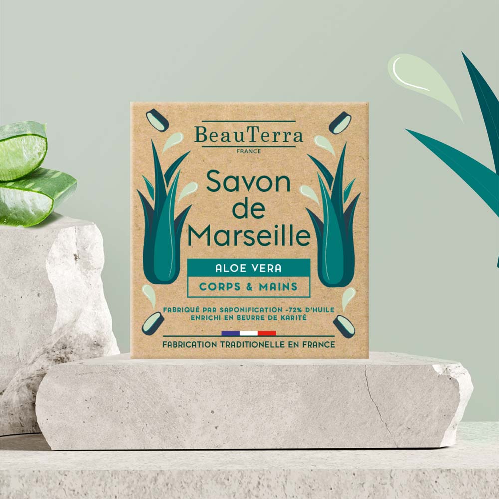 Beauterra ALOE VERA MARSEILLE SOAP 100g