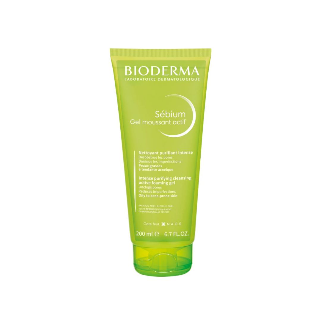BIODERMA Sebium Gel Moussant Actif aktīvais putojošais gels 200ml